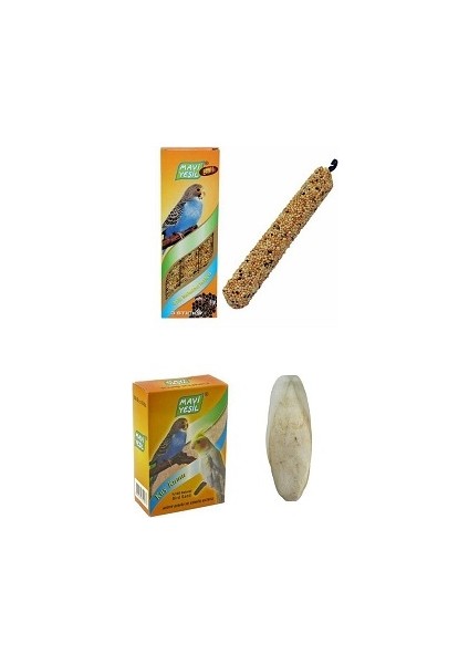 Ballı Kraker + Mavi Yeşil Kuş Kumu + Kalamar Kemiği