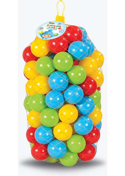 Havuz Topu 50 Adet / 6 cm / File – Karışık Renkli