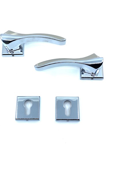 Bilecik Rozetli Kapı Kolu Nikel/inox (Yale)