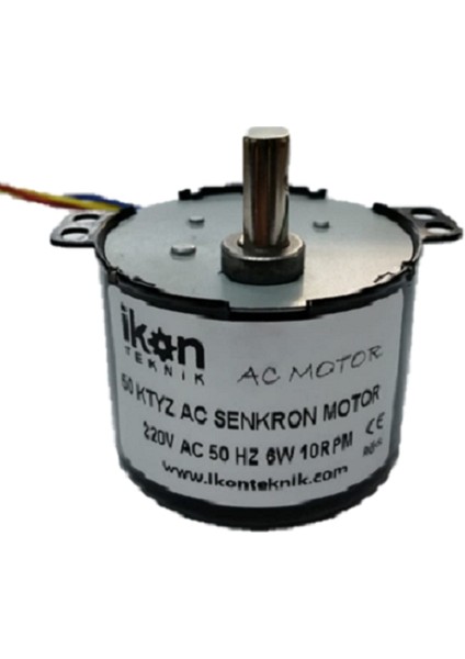 Ikon Ac Senkron Motor 50 Ktyz 10 Rpm 6W Kuluçka Çevirme Motoru, Viyol Motoru