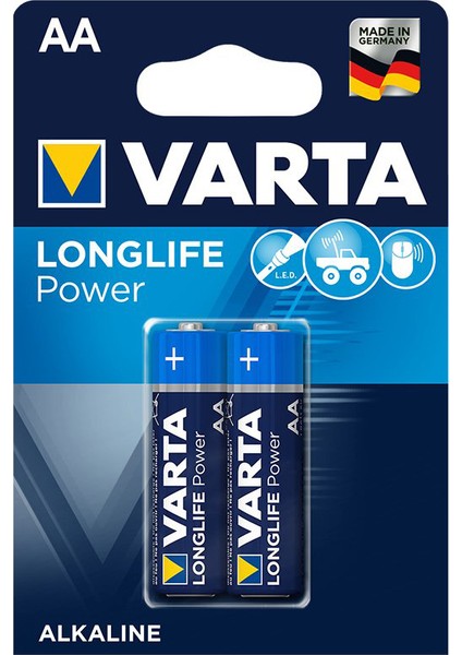 Longlife Power Alkalin Aa Kalem Pil 2'li Paket