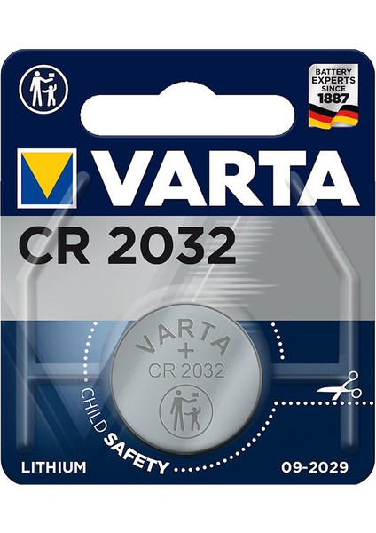 Cr 2032 3 Volt Tekli Lityum Pil