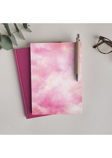 Pembe Bulutlar Defter - Çizgisiz Defter Serisi - N054