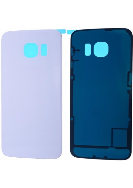 Samsung Galaxy G925 S6 Edge Uyumlu Batarya Kapağı (Beyaz) VR-3406