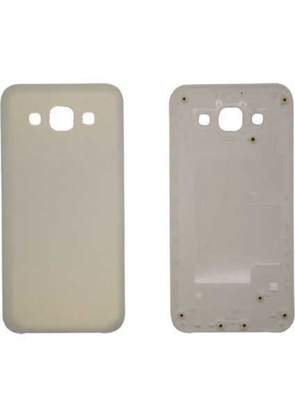 Samsung Galaxy E500 E5 2015 Uyumlu Batarya Kapağı (Beyaz) VR-3441