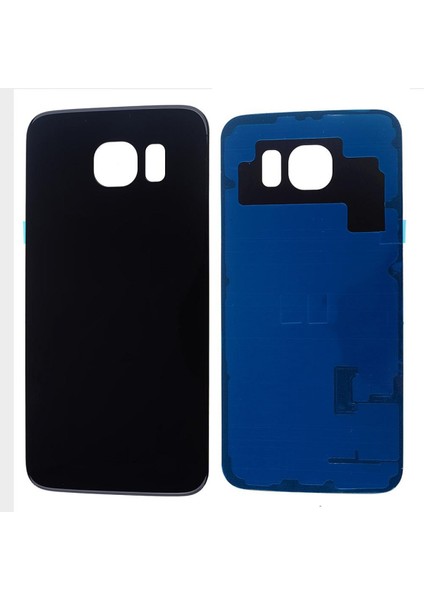 Samsung Galaxy G920 S6 Uyumlu Batarya Kapağı (Siyah) VR-5352