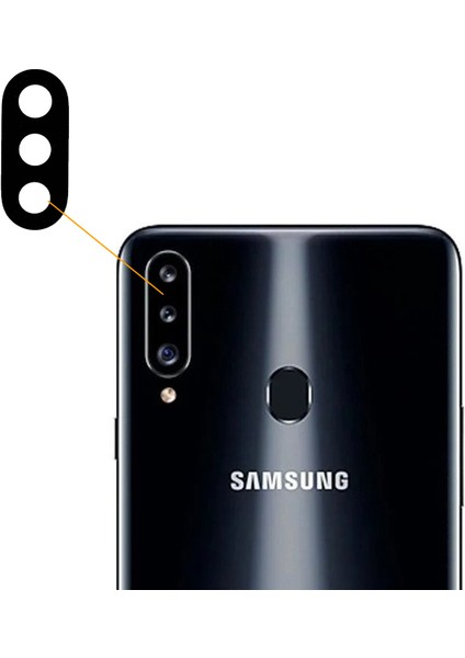 Samsung Galaxy A20S Uyumlu Kamera Camı