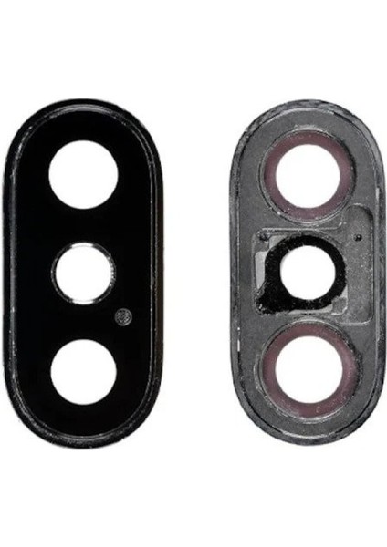 Apple iPhone Xs Max Uyumlu Çerçeveli Kamera Camı