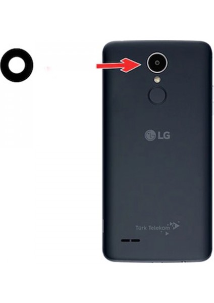 LG K8 (K350) Uyumlu Kamera Camı