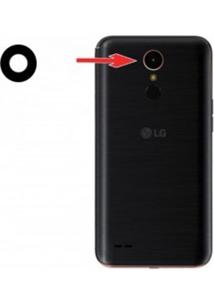 LG K10 Uyumlu Kamera Camı