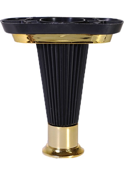 Mobilya Kanepe Koltuk Puf Sehpa Ayağı Siyah Gold Baza Ayakları 15 cm (4 Adet)