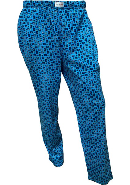 Polo Erkek Tek Cepli Pijama Mavikareli.s