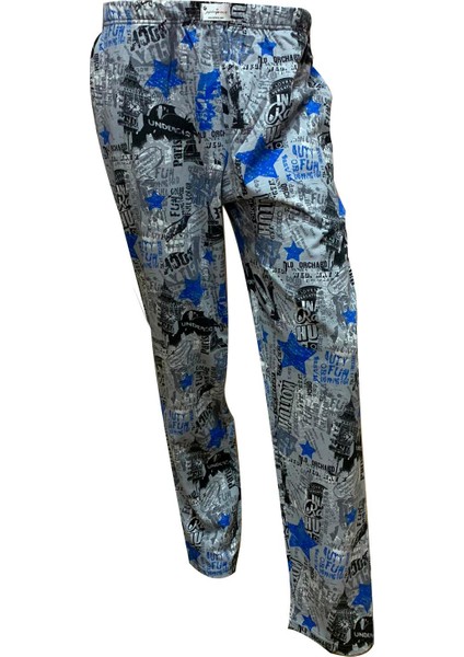 Polo Erkektek Cepli Pijama Gri-Yıldızlı Xl