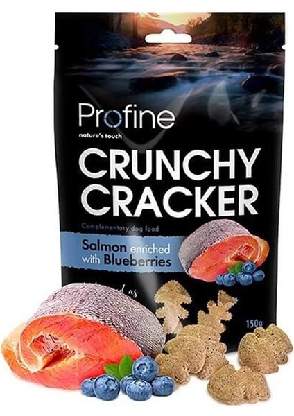 Crunchy Cracker Somonlu Yaban Mersinli Köpek Ödülü 150 gr