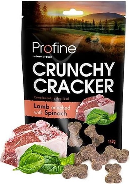 Crunchy Cracker Kuzulu Ispanaklı Köpek Krakeri 150 gr