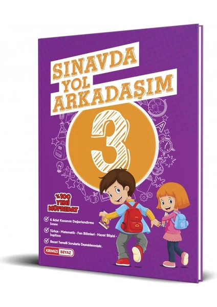 Kırmızı Beyaz Yayınlar 3.Sınıf Sınavda Yol Arkadaşım Denemeleri