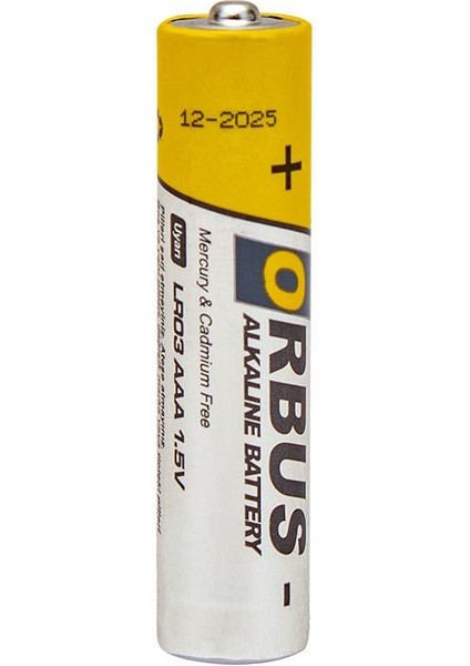 KLRORB-LR03-4B 1.5V Aaa 60 Adet 4'lü Paket Alkalin Ince Kalem Pil