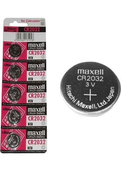 Cr 2032'LITHIUM Pil 5'li Paket