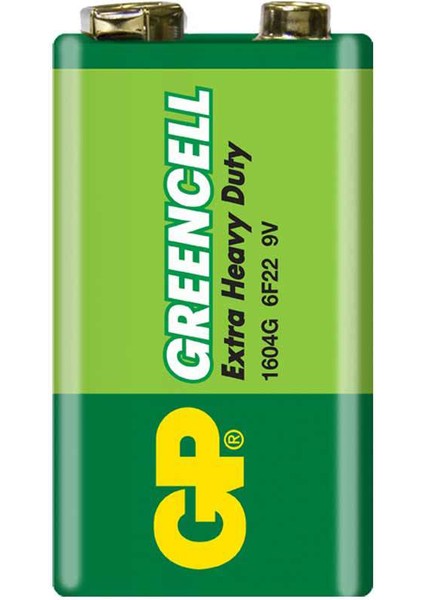 Gp 1604G-B Greencell 9 Volt Pil 10'lu Paket