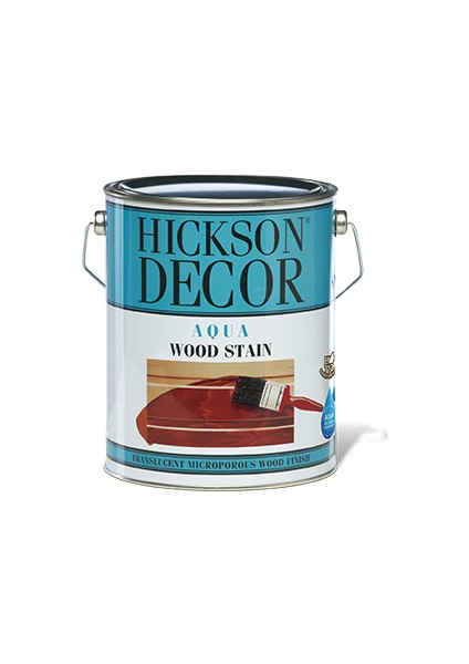 Hıckson Decor Aqua Wood Stain Dış Cephe Ahşap Boyası - Rosewood-1 Lt