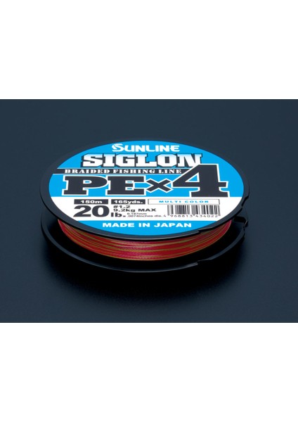 Siglon Pex4 Multicolor 150MT 0,209MM Japon Ip Misina Lbs Av