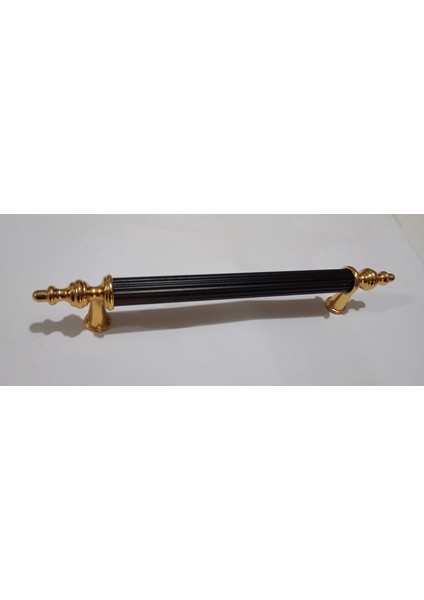 Asos Boru Lüks Kulp 192MM Siyah/gold (Dolap Çekmece Mobilya Mutfak)