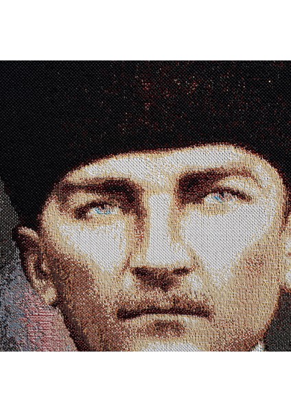 Niva Goblen Figüratif Seri-02 Dokuma Goblen Kumaş-Atatürk Portresi2