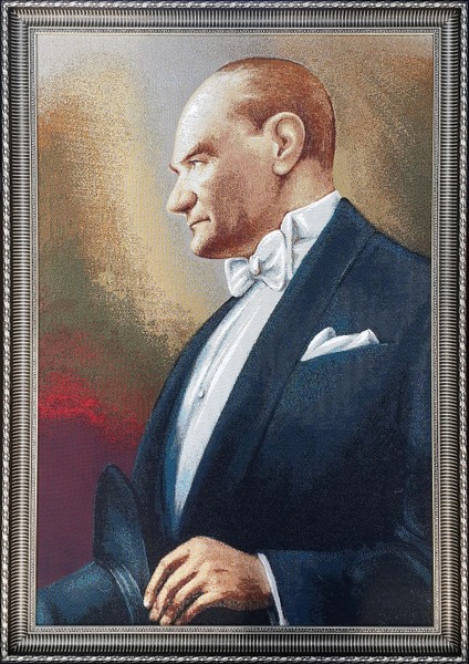 Figüratif Seri-17 Dokuma Goblen Kumaş-Atatürk Portresi4