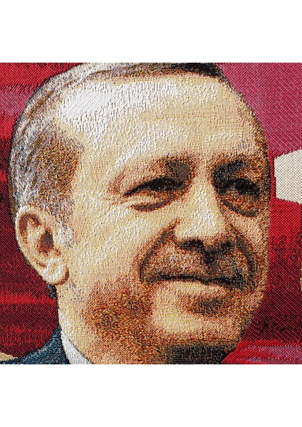 Figüratif Seri-18 Dokuma Goblen Kumaş-Recep Tayyip Erdoğan2