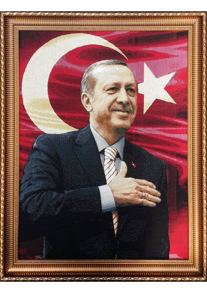 Figüratif Seri-18 Dokuma Goblen Kumaş-Recep Tayyip Erdoğan2