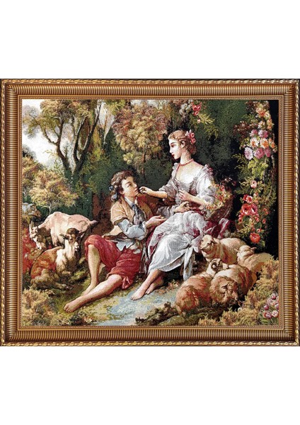 Figüratif Seri-26 Dokuma Goblen Kumaş-Romeo&juliet4