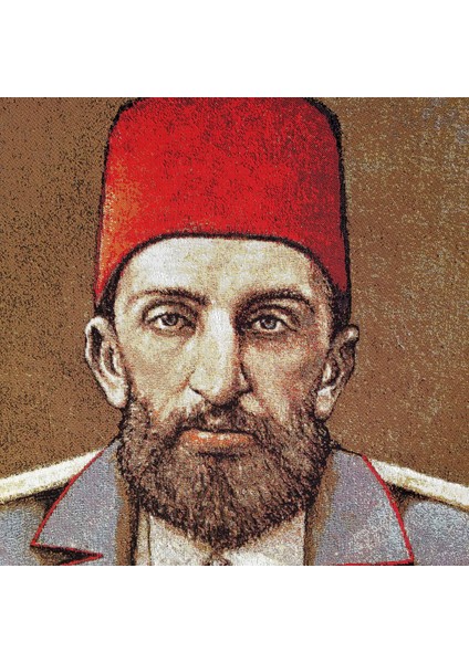 Osmanlı Serisi-8 Dokuma Goblen Tablo-Abdülhamit