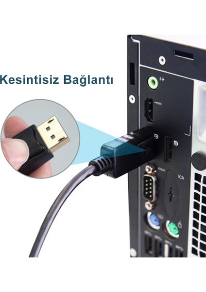 m TSD1012 Display Port To DVI 1.8 Metre Kablo