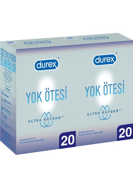 Yok Ötesi Ultra Kaygan Prezervatif, 40’lı Ekonomik Avantaj Paket