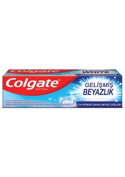 Diş Macunu Gelişmiş Beyazlık 3 x 75 Ml, Üçlü Etki Orta Diş Fırçası