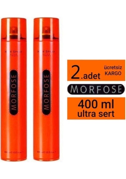 Saç Spreyi Turuncu 400 ml x 2 Adet