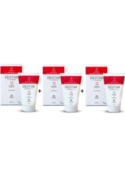 Klasik Krem Deodorant 35 ml x 3 Adet