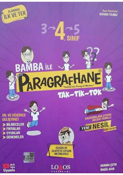 Lodos Yayınları 4. Sınıf Bamba İle Paragrafhane Soru Bankası