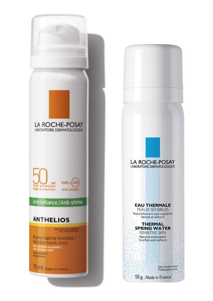 Anthelios Parlama Karşıtı Güneş Kremi SPF50 Mist 75 ml + Nemlendirici Termal Su 50 ml