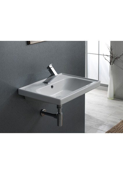 Seramik Cerastyle Frame 65 cm Etajerli Lavabo