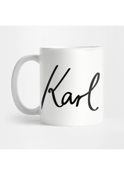 Karl Marx Signature Kupa Bardak