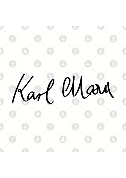Karl Marx Signature Kupa Bardak