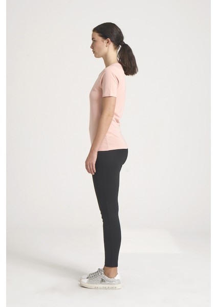 Yuvarlak Yaka Kadın Tişört ,Yüksek Kalite %95 Pamuk T-shirt, Pembe Tshirt modelleri