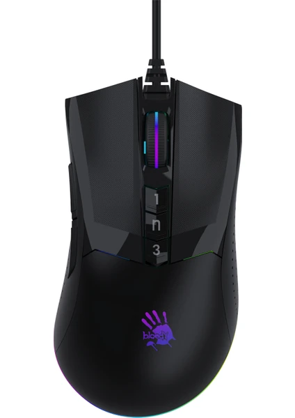 W90 Max 10.000 CPI 10 Tuş RGB 4M Bellek Ultra Core 3&4 Aktif Özel Yapım Optik Kablolu Siyah Oyuncu Mouse