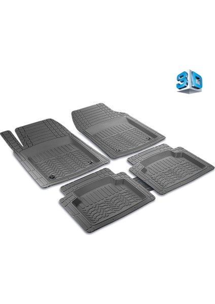 Kia Pro Ceed Hatcback 2011 3D Havuzlu Pro Siyah Paspas