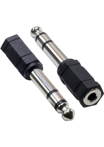 6,3 mm Stereo Erkek -3,5 mm Stereo Dişi Çevirici