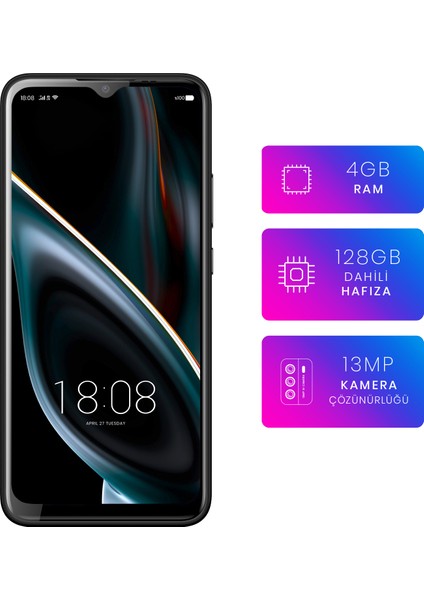 P13 Blue Max 2021 128 GB 4 GB Ram (Reeder Türkiye Garantili) Siyah