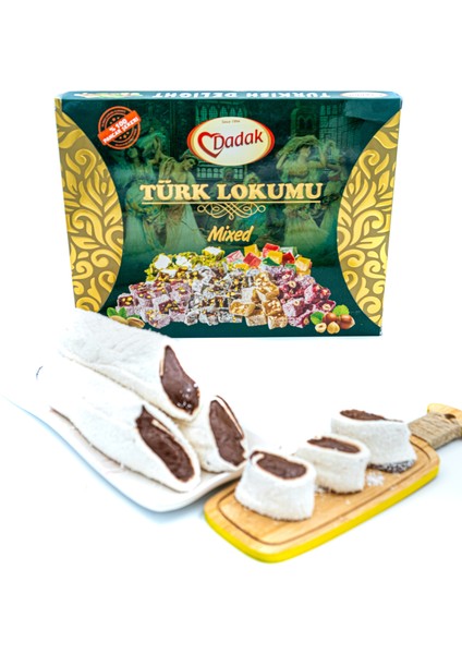 Hindistan Cevizi Kaplamalı Çikolata Dolgulu Lokum 250 gr