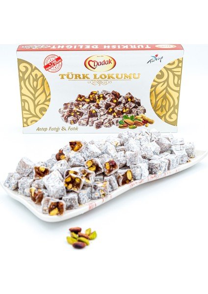 Pudra Şekerli Antep Fıstıklı Mini Lokum 500 gr