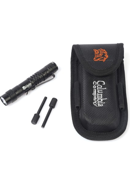 Paracord El Fenerli Kamp Bıçağı Çakı Seti Haki